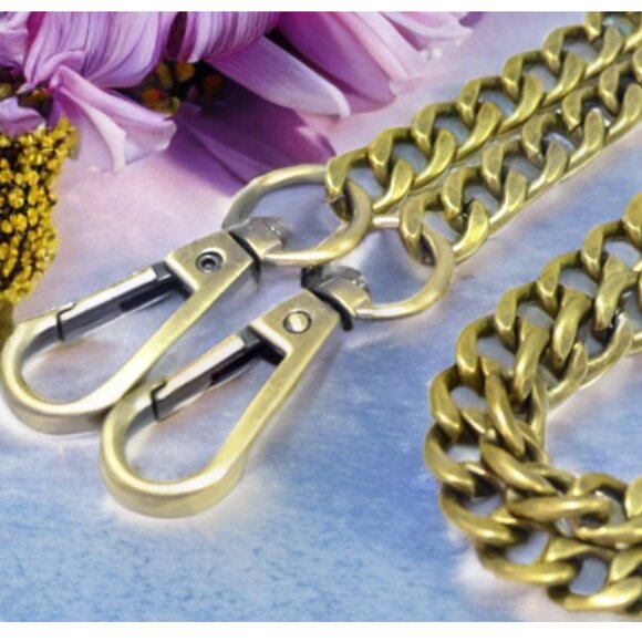 Chain Strap Extender For Purse Shoulder Crossbody Handbag Bronze 63" Replacement - Picture 3 of 4